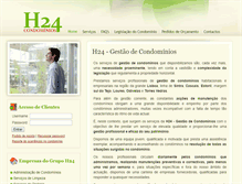 Tablet Screenshot of h24gestaodecondominios.com